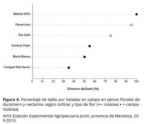 Vista de Caracterización de cultivares de duraznero [Prunus persica (L.)  Batsch.] por resistencia a heladas | Acta Agronómica