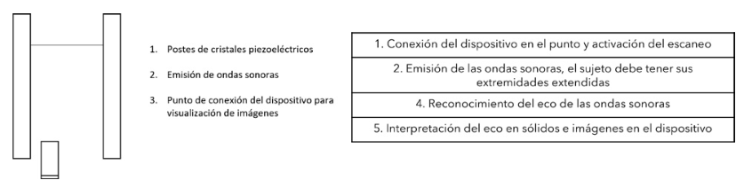 Figura 13. Componentes del escáner y secuencia del escáner