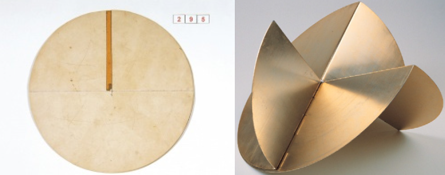 Figura 6. Lygia Clark. Estudo para Relógio do Sol e Relógio do Sol, 1960. Fonte: Lygia Clark Archive (2021).