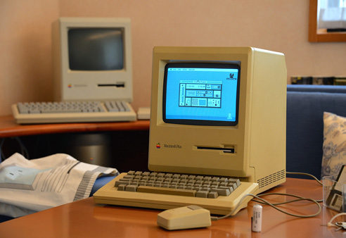 Figure 6. As well as being usable, the Apple Macintosh had a simple, cheerful appearance which reduced stress.Source: Macintosh Plus by raneko is licensed under CC BY 2.0.