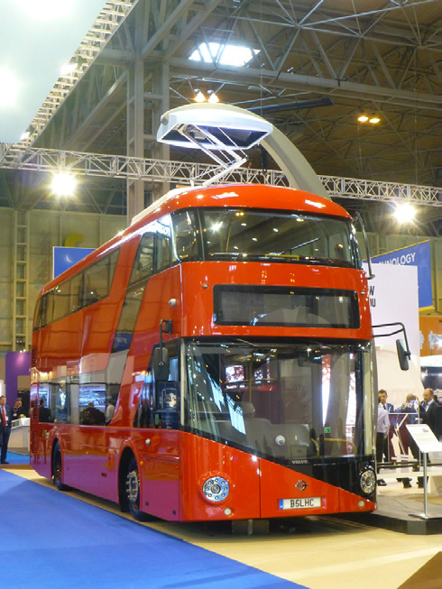 Figure 13. The Routemaster Bus has good accessibility, but many wheelchair users prefer not to travel by bus.Source: "OppCharge-SRM-BusExpo2016-P1390351" by citytransportinfo is marked with CC0 1.0.