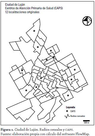 Vista de Modelos de localización-asignación aplicados a servicios públicos  urbanos: análisis espacial de Centros de Atención Primaria de Salud (caps)  en la ciudad de Luján, Argentina | Cuadernos de Geografía: Revista  Colombiana