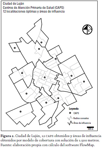 Vista de Modelos de localización-asignación aplicados a servicios públicos  urbanos: análisis espacial de Centros de Atención Primaria de Salud (caps)  en la ciudad de Luján, Argentina | Cuadernos de Geografía: Revista  Colombiana