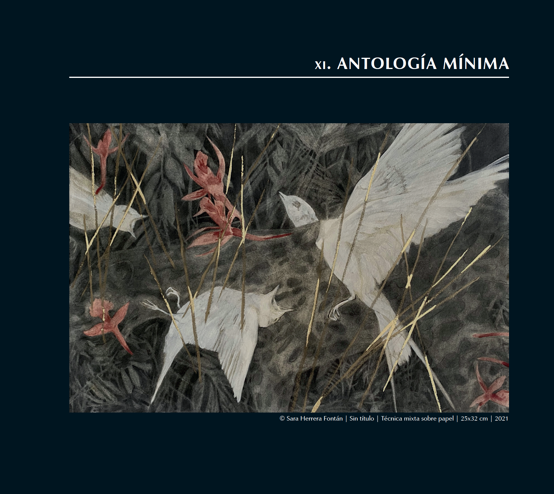 © Sara Herrera Fontán | Sin título | Técnica mixta sobre papel | 25x32 cm | 2021