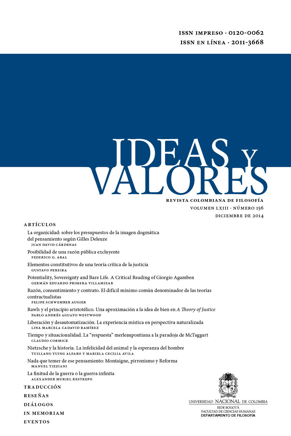 					Ver Vol. 63 Núm. 156 (2014)
				