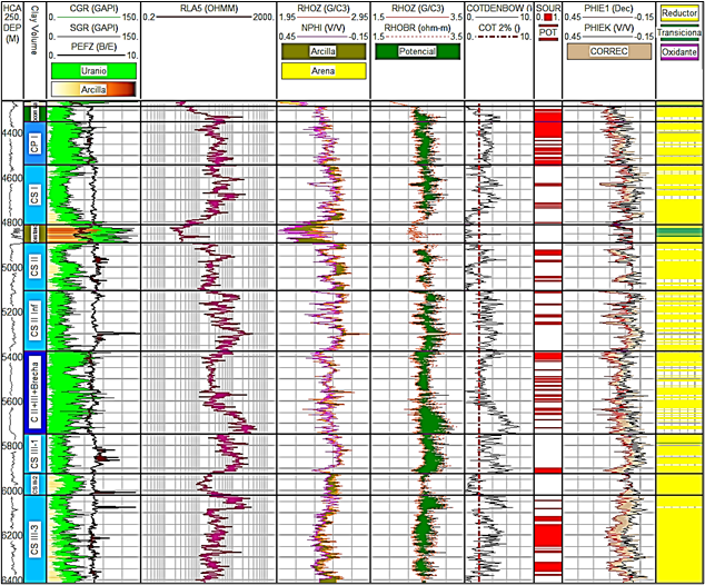 Comportamiento del contenido de COT y corrección a la porosidad por el efecto de la materia orgánica en el pozo VDW-1002.