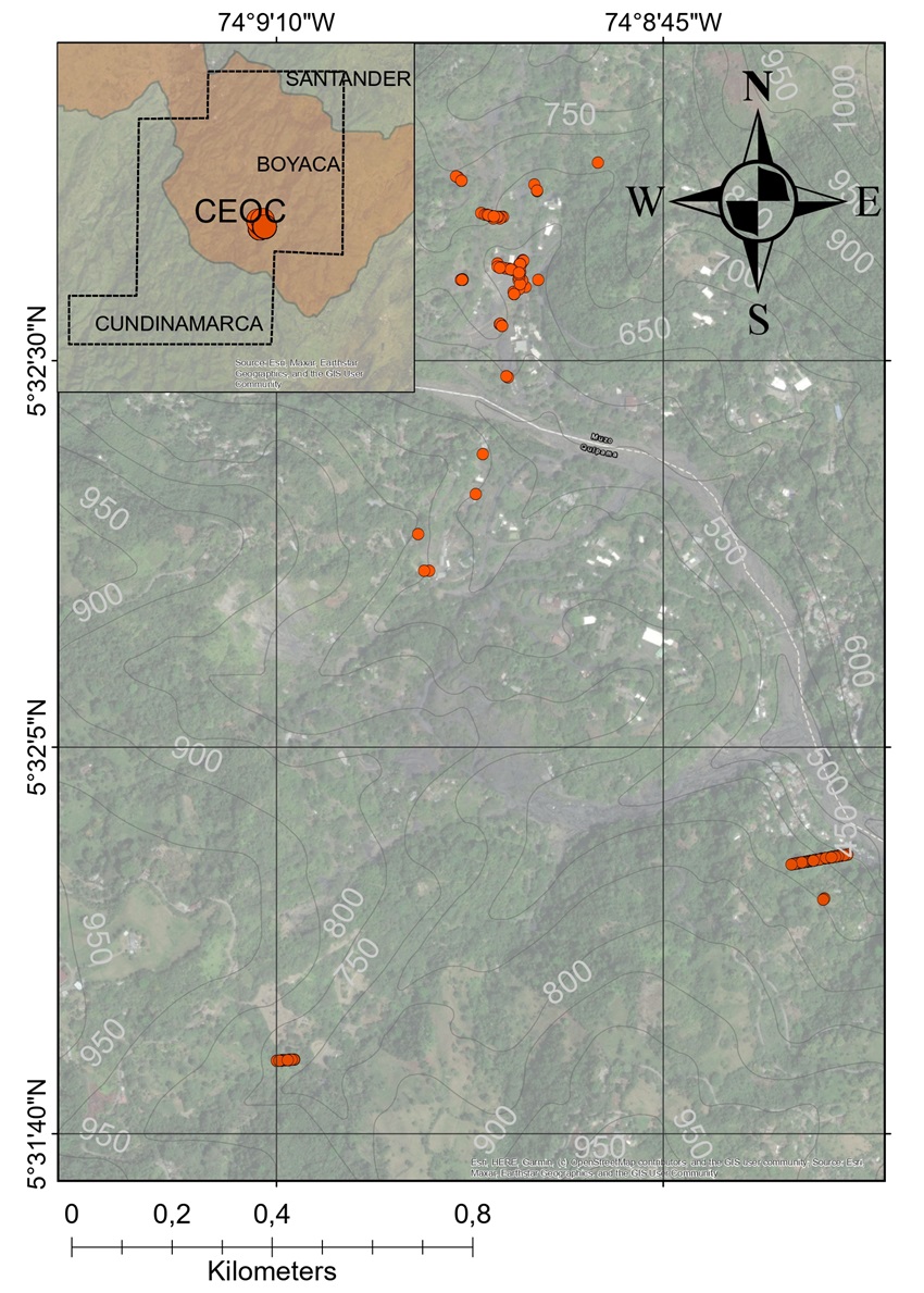 Sample’s location 