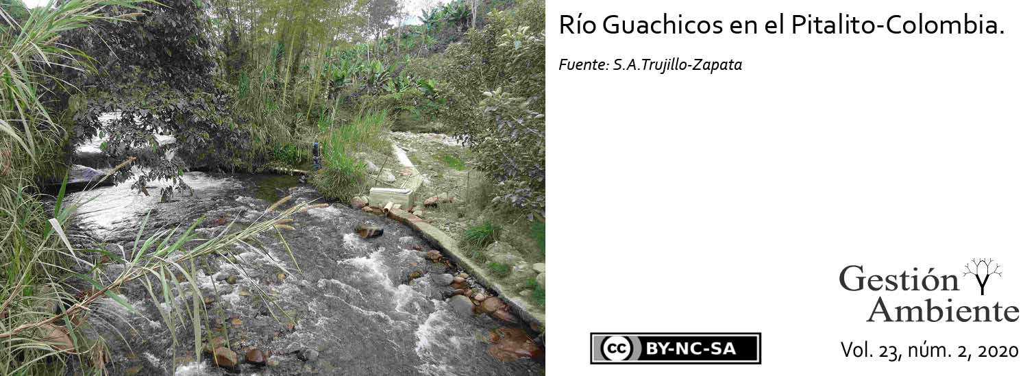 Río Guachicos en el Pitalito-Colombia. Fuente: S.A.Trujillo-Zapata
