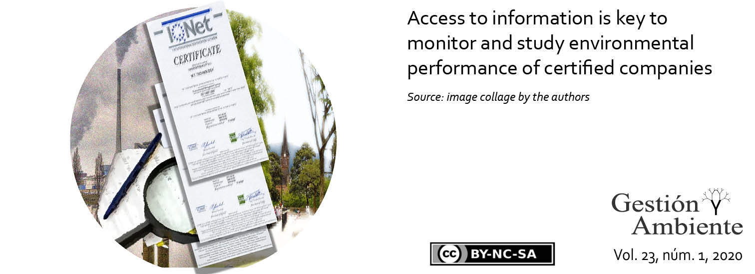 Access to information is key to monitor and study environmental performance of certified companies Source: image collage by the authors