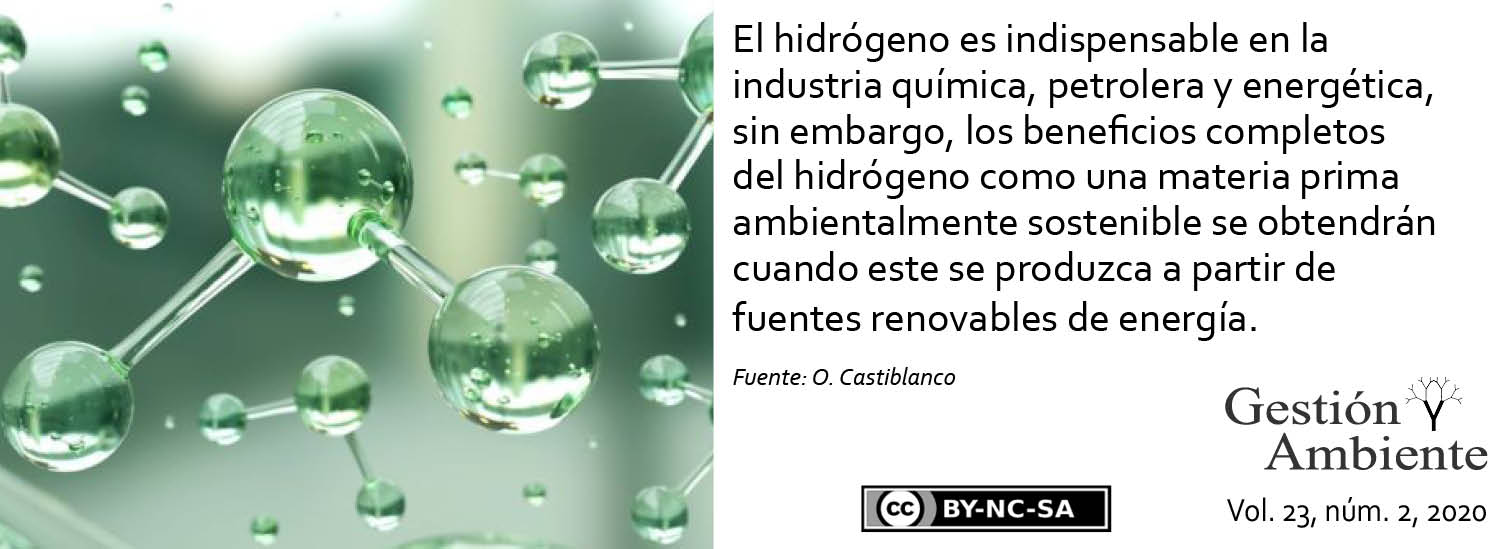 El hidrógeno es indispensable en la industria química, petrolera y energética, sin embargo, los beneficios completos del hidrógeno como una materia prima ambientalmente sostenible se obtendrán cuando este se produzca a partir de fuentes renovables de energía. Fuente: O. Castiblanco