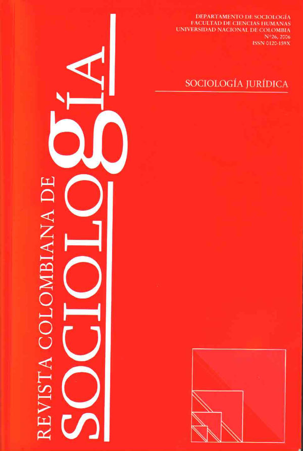 					Ver Núm. 26 (2006): Sociología Jurídica
				