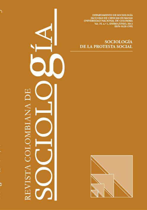 					Ver Vol. 35 Núm. 1 (2012): Sociología de la protesta social
				