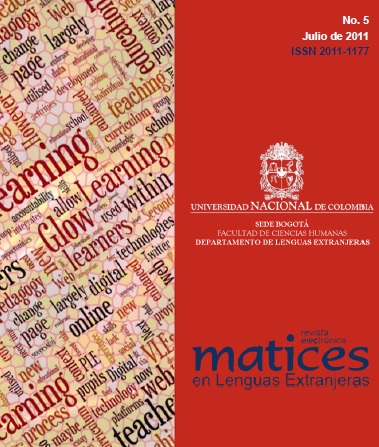 Revista Electrónica Matices en Lenguas Extranjeras No. 5