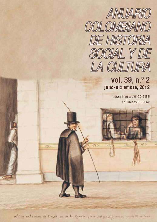 					Ver Vol. 39 Núm. 2 (2012): Dossier: Justicia, derecho y penalidad en Colombia
				