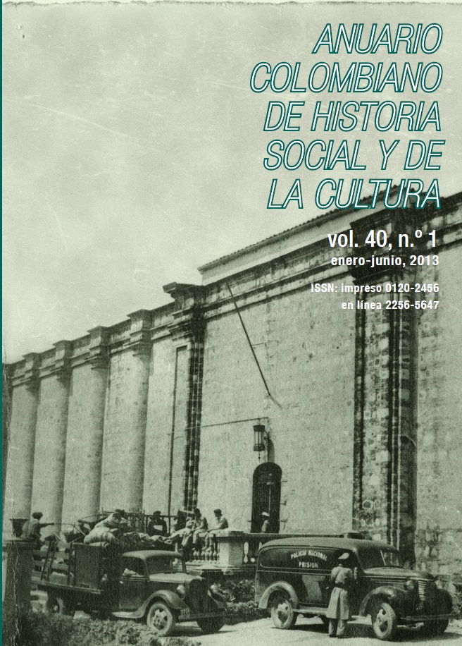 					View Vol. 40 No. 1 (2013): Dossier: Justicia, derecho y penalidad en Colombia y América Latina
				