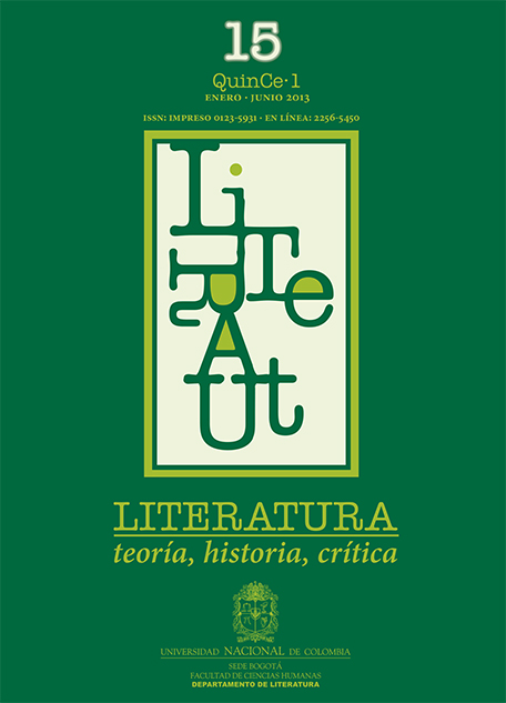 					View Vol. 15 No. 1 (2013): Número monográfico sobre literatura comparada
				