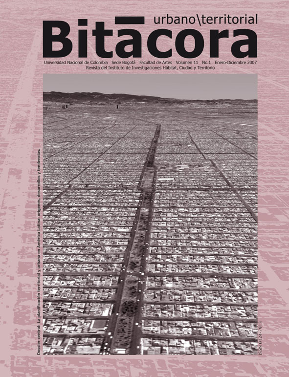 					View Vol. 11 No. 1 (2007): La planificación territorial y urbana en América Latina
				