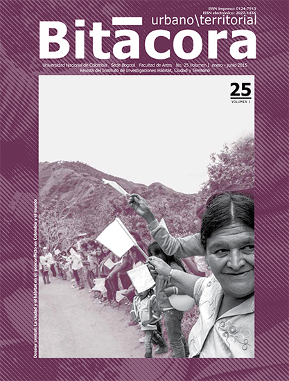 					Ver Vol. 25 Núm. 1 (2015): La ciudad y el hábitat en el posconflicto en Colombia y el mundo
				