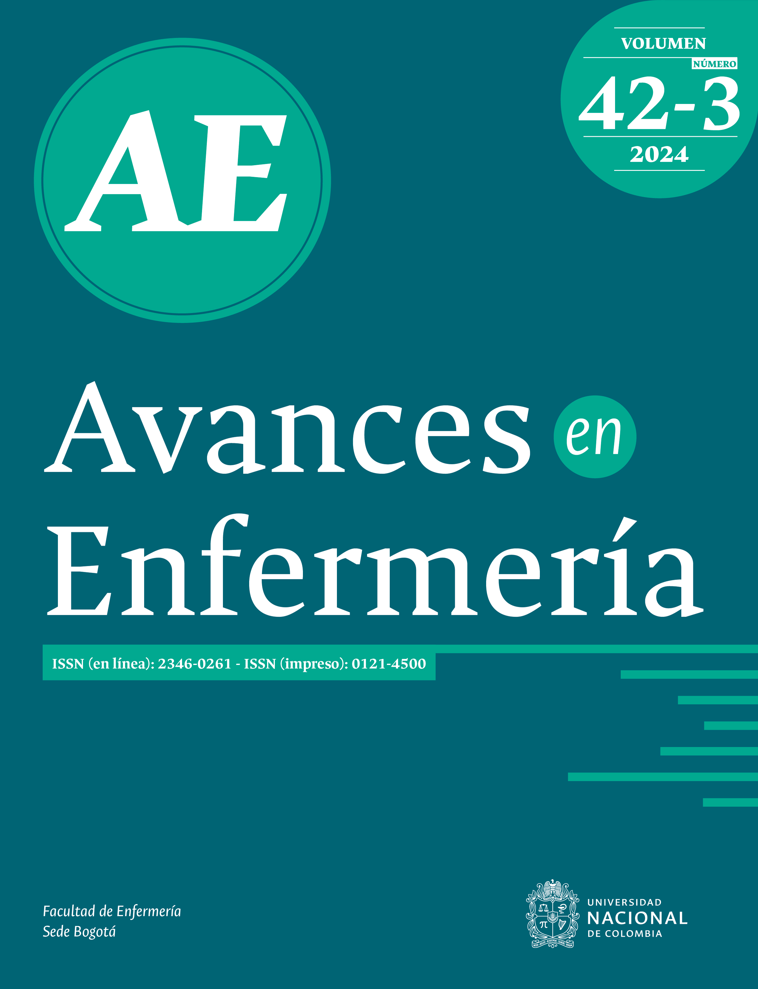 Carátula de la revista Avances en Enfermería