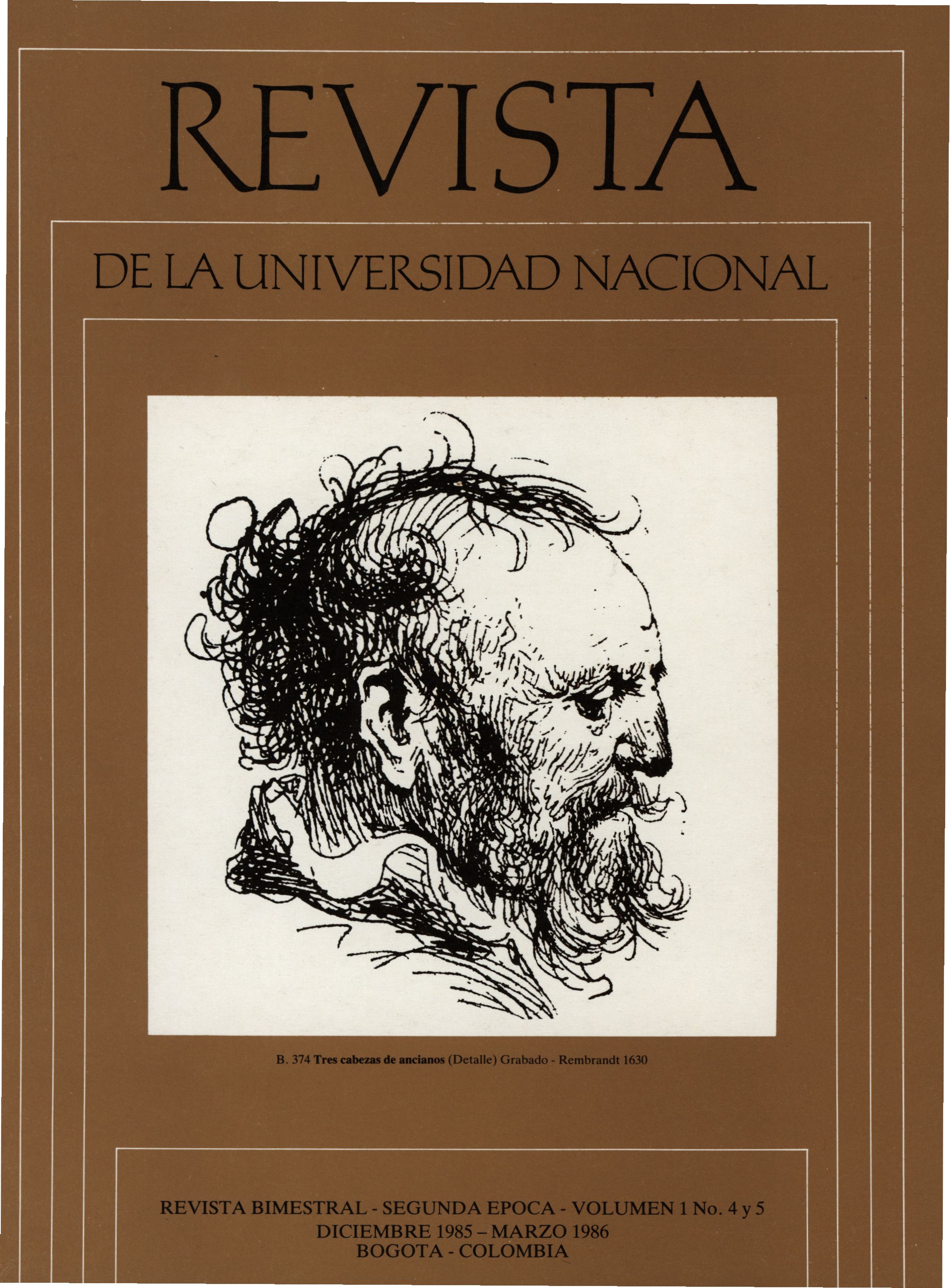 Revista de la Universidad Nacional Vol. 1 No. 4-5 (Dic, 1985)