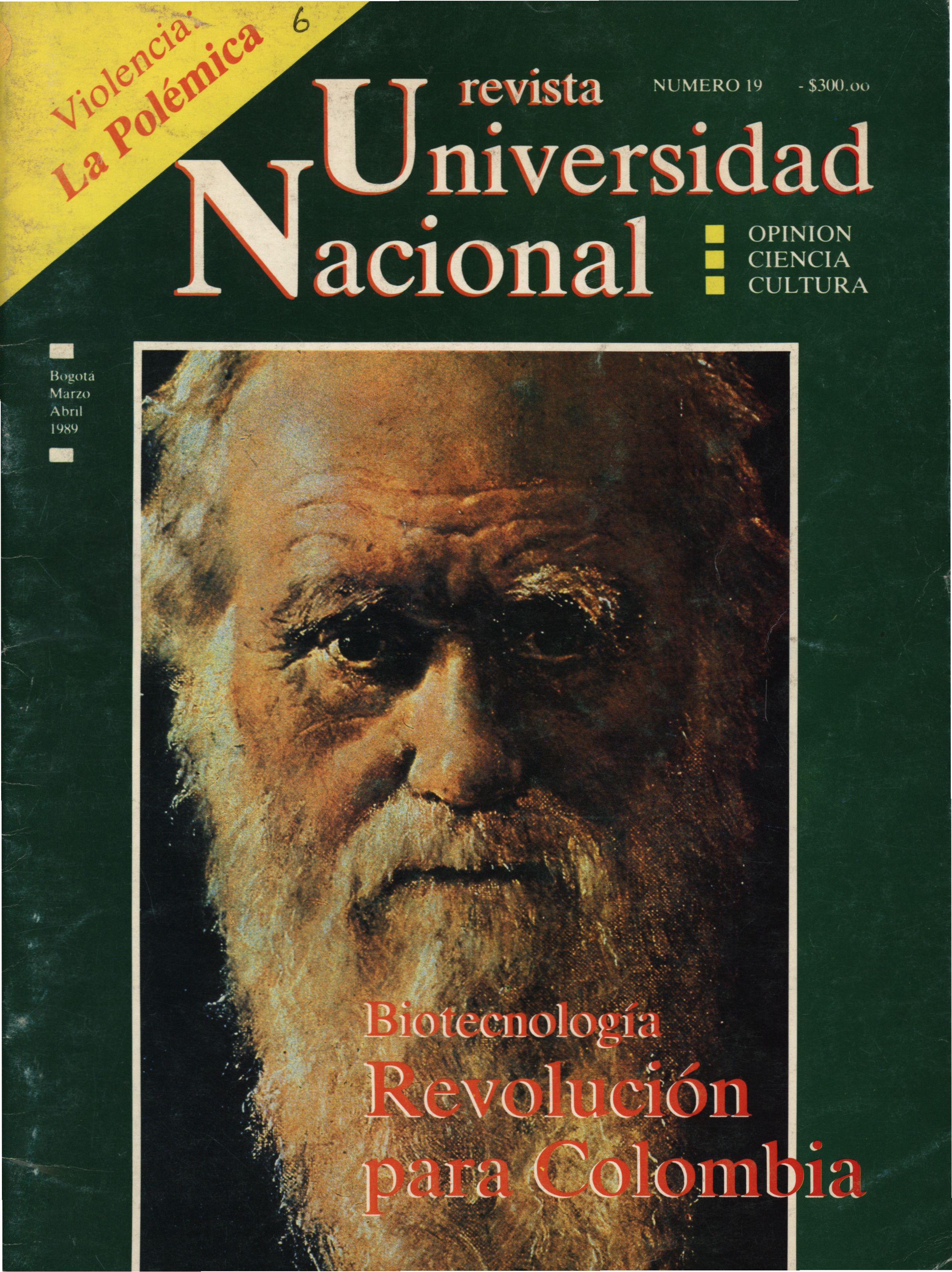 Revista de la Universidad Nacional Vol. 1 No. 6 (Mar-Abr, 1989)