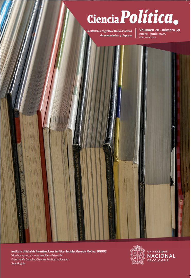 Portada de la revista capitalismo cognitivo: nuevas formas de acumulación y disputas