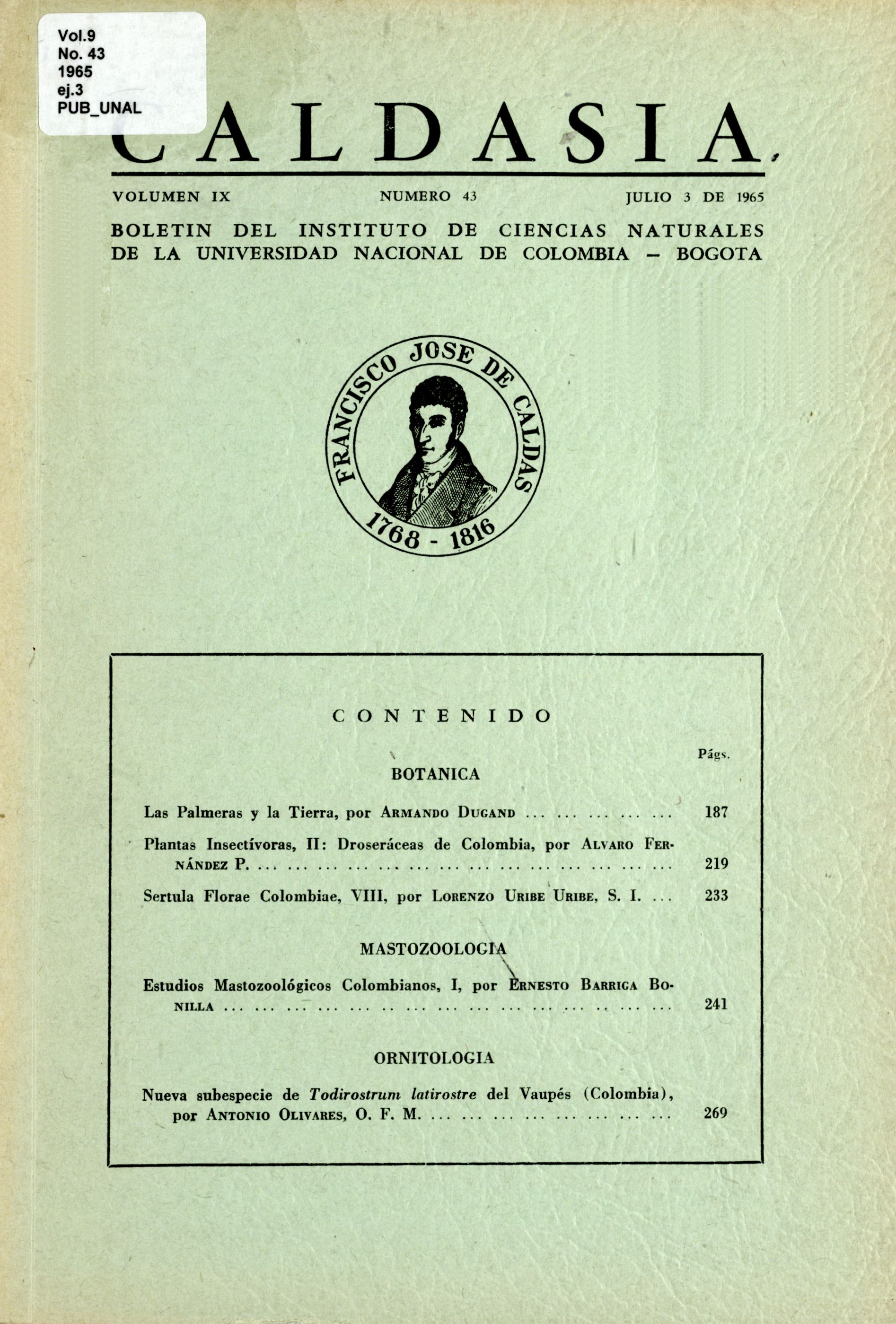 					Ver Vol. 9 Núm. 43 (1965)
				