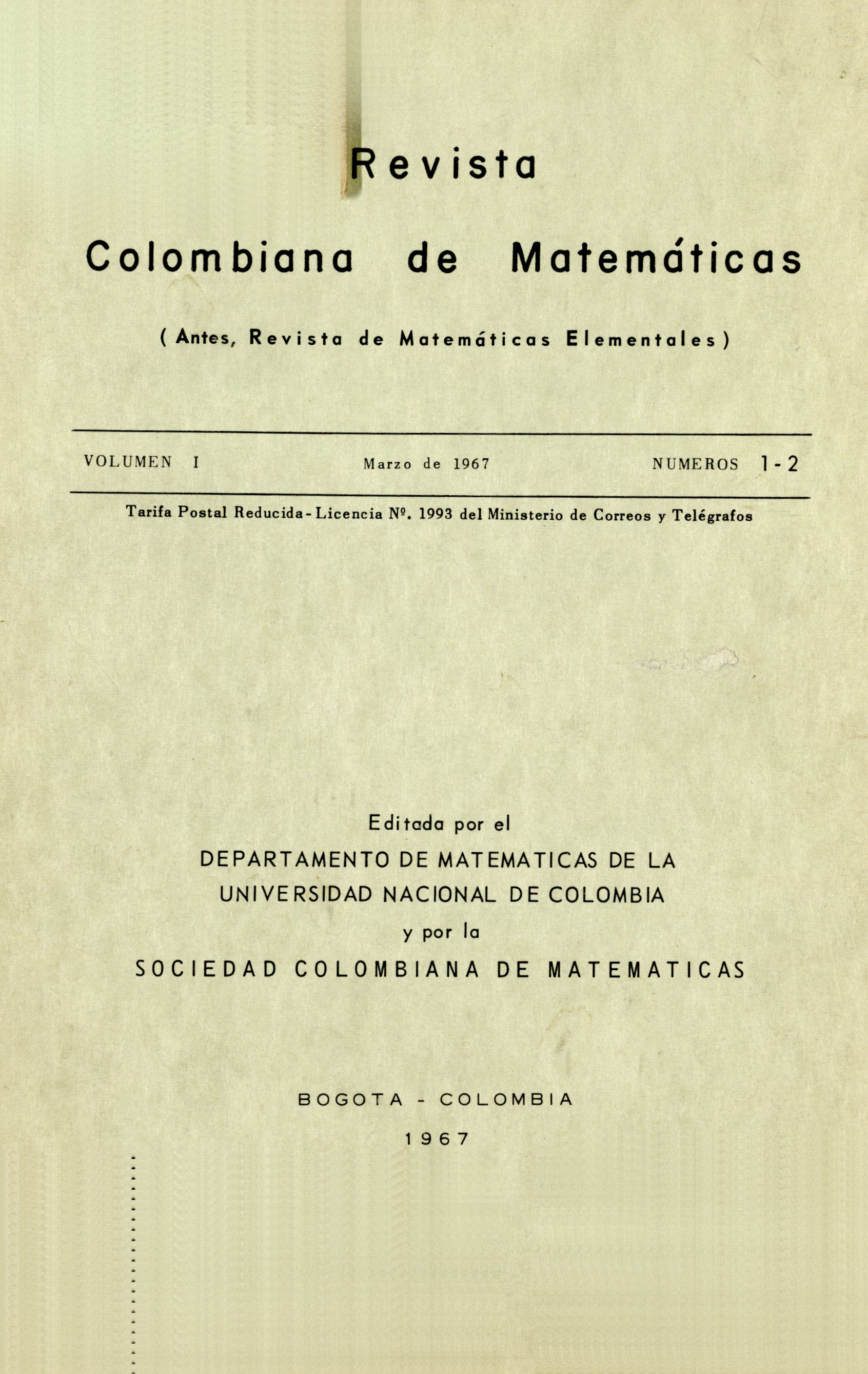 					Ver Vol. 1 Núm. 1-2 (1967)
				