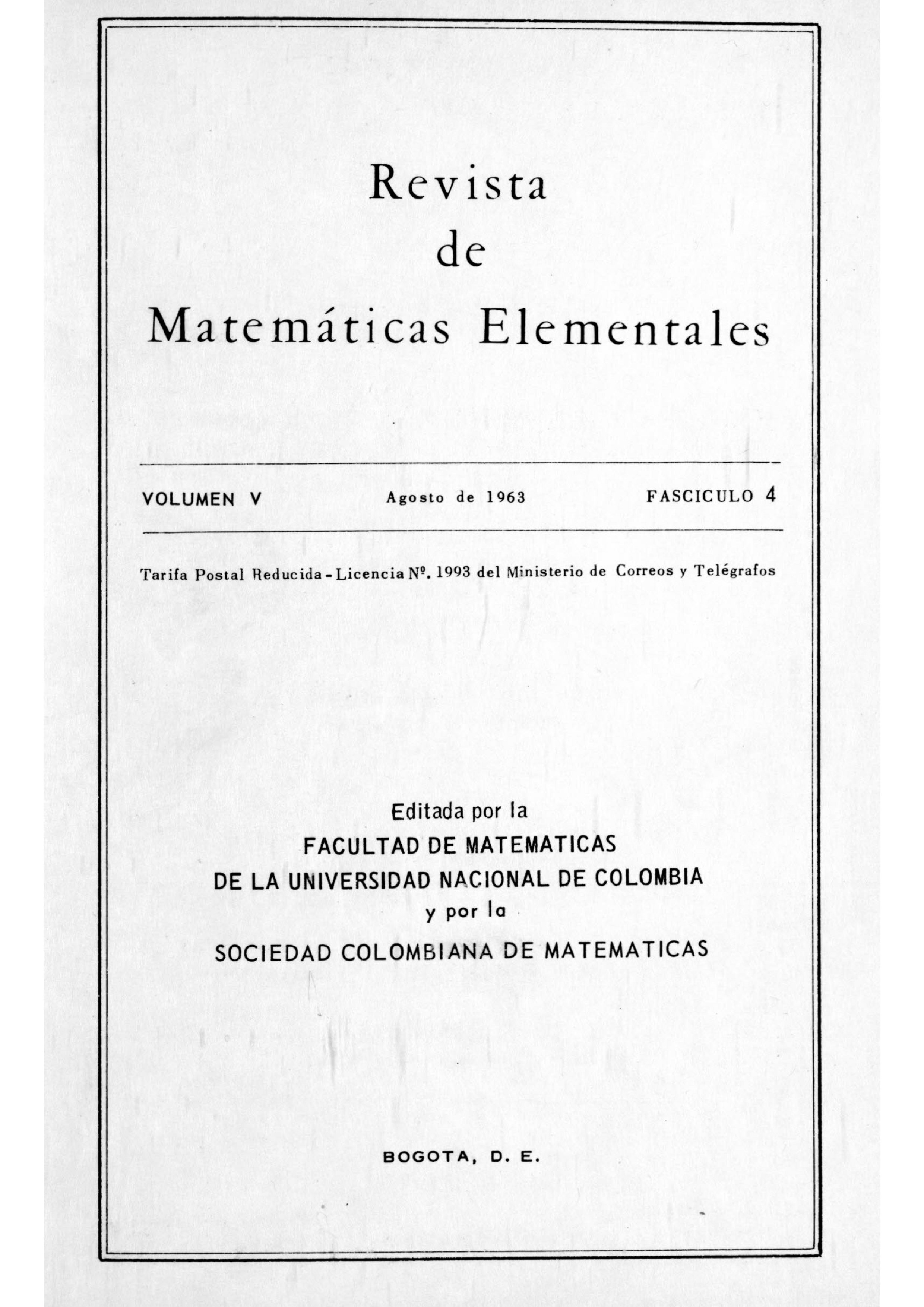 					Ver Vol. 5 Núm. 4 (1963)
				