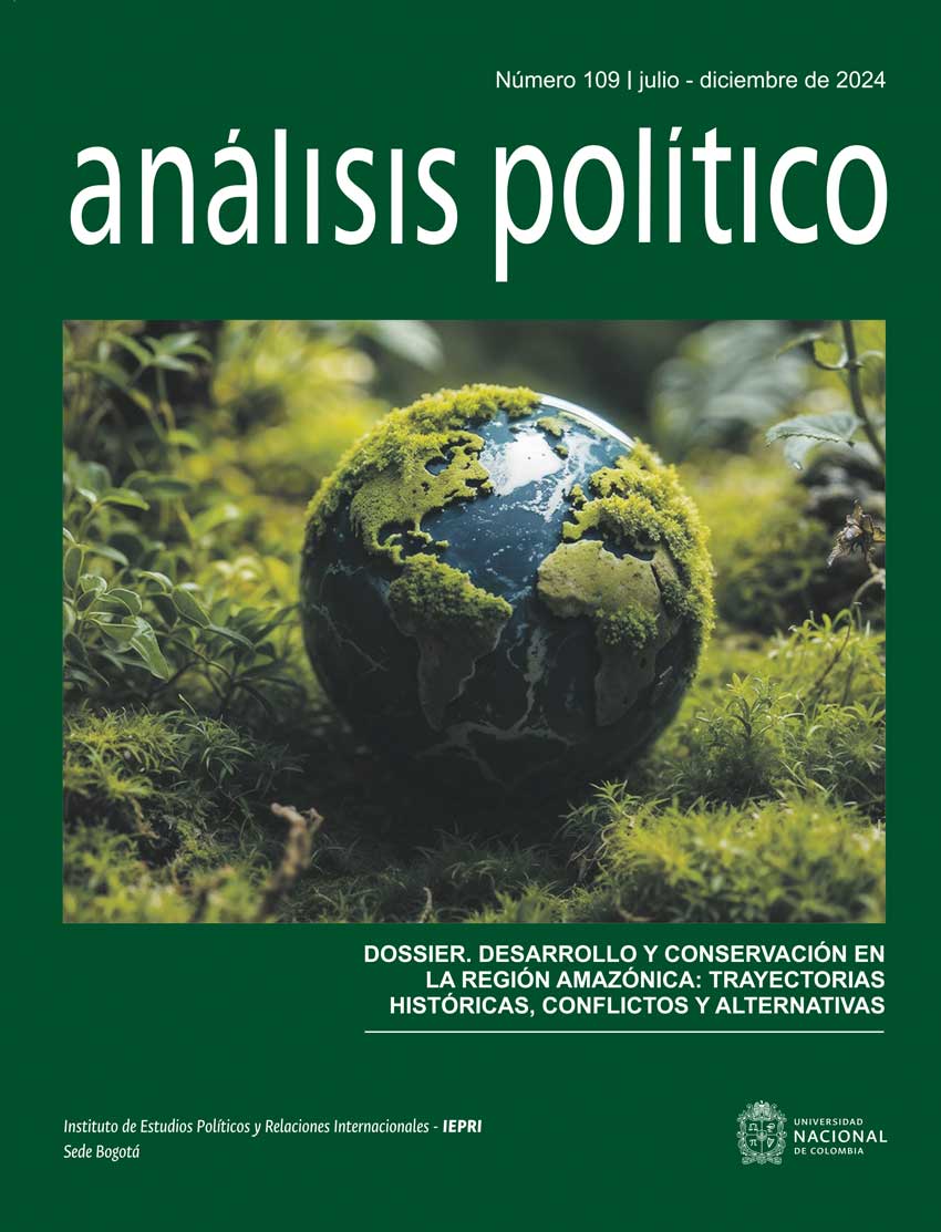 					Ver Vol. 37 Núm. 109 (2024): DOSSIER. DESARROLLO Y CONSERVACIÓN EN LA REGIÓN AMAZÓNICA:  TRAYECTORIAS HISTÓRICAS, CONFLICTOS Y ALTERNATIVAS
				